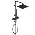 Produktbild: Regendusche Duschsystem mit Ablage Edelstahl Duschset ohne Armatur mit Eckig ...