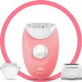 Produktbild: BRAUN Silk-épil 3 SE3-277 harfjerningsapparat i hvid og lyserod