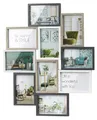 Produktbild: Kobolo Bilderrahmen Collage AVA, Holzrahmen in Grautönen für 10 Bilder 10x15 cm, Fotocollage, Familiengalerie, Wandmontage im Hoch- & Querformat für eine kreative Wandgestaltung