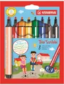 Produktbild: STABILO Gefederter Dreikant-Filzstift - Trio Scribbi - 8er Pack - mit 8 verschiedenen Farben