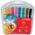 Produktbild: Stabilo® Dreikant-Fasermaler Trio® Scribbi - Etui mit 8 Stiften; Packungsinhalt: 8 Stifte