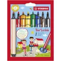 Produktbild: Gefederter Dreikant-Filzstift - STABILO Trio Scribbi - 8er Pack - mit 8