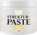 Produktbild: Creative Deco Strukturpaste Feinkörnig 1kg | Weiße Spachtelmasse für Acrylmalerei | Modellierpaste für Kunstprojekte, Acrylfarbe, DIY, 3D-Effekte, Texturen