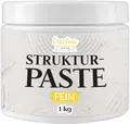 Produktbild: Creative Deco Malpaste Strukturpaste 1 kg Weiße Spachtelmasse für Acrylmalerei Modellierpaste