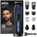 Produktbild: Braun MGK 7410 Multi-Grooming-Kit Haar-/Bartschneider schwarz/blau Styling Set