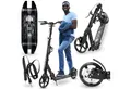 Produktbild: HyperMotion Scooter Faltbarer Aluminium-Scooter mit Federung & Tragegurt – Skyline