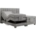 Produktbild: MKS Boxbett, Hellgrau, Textil, 2-Sitzer, H3, 7-Zonen, Rechteckig, 200x200 cm, Schlafzimmer, Betten, Boxspringbetten
