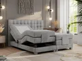 Produktbild: Boxspringbett mit Motor, elektrisch - Elektro - 200x200cm - Hellgrau - H3