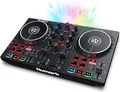 Produktbild: Party Mix II – DJ Controller Pult mit 2 Decks, eingebauten DJ-Lichtern &
