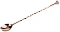 Produktbild: APS 93034 Barlöffel, hochwertige Barlöffel, lebensmittelecht, gedrehter Stiel inklusive Stößel, 27 cm lang, Kupfer poliert, 1 Stück
