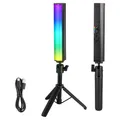 Produktbild: NEEWER RGB Lichtstab mit Tischstativ, magnetischer Hand Fotografie Video Beleuchtungsstab, 2500K-8500K dimmbare CRI95+ Vollfarb LED Röhrenlichtleiste, 2550mAh Akku 17 Szenen für Vlog TikTok, TL20C