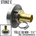 Produktbild: STORZ C DN 52 KA 66 Übergangsstück Adapter -> Tülle Stutzen 38mm 1 1/2 Zoll Mes...