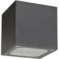 Produktbild: Lucande LED-Deckenleuchte Tanea, 10x10 cm, dunkelgrau, IP54 - Silber/Grau
