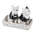 Produktbild: Salz + Pfefferset Hundepaar Salzstreuer Pfefferstreuer formano 793874 Tischdeko