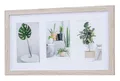 Produktbild: levandeo Bilderrahmen Collage 3 Fotos 10x15cm Eiche Gekälkt Natur MDF Holz Passepartout Glasscheibe Fotorahmen Fotogalerie