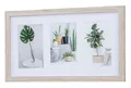 Produktbild: Levandeo® Bilderrahmen Collage, Bilderrahmen Collage 3 Fotos 10x15cm Eiche gekälkt MDF Passepartout
