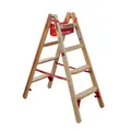 Produktbild: Holz-Comfort-Stufenstehleiter Anzahl Sprossen: 2x5