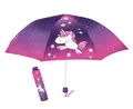 Produktbild: Einhorn Regenschirm Kinder – Taschenschirm, windfest mit manueller Öffnung – wasserabweisendes Polyester, Ø ca. 100 cm – kompakter Kinderschirm mit Einhorn-Motiv für Schule & unterwegs
