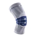 Produktbild: BAUERFEIND Kniebandage GenuTrain Unisex zur Entlastung Stabilisierung und Aktivierung nach Verletzung Operation oder bei chronischen wie Gonarthrose (Gelenkverschleiß) oder Arthritis Titan