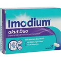 Produktbild: IMODIUM akut Duo 2 mg/125 mg Tabletten 12 St. PZN 17382709