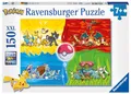 Produktbild: Ravensburger Kinderpuzzle 10035 - Pokémon Typen - 150 Teile XXL Pokémon Puzzle für Kinder ab 7 Jahren