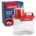 Produktbild: Vileda Waschmittelbox 1100ml rot - Praktische Aufbewahrungsbox für Waschpulver & Flüssigwaschmittel - Inklusive Messbecher für präzises Dosieren - Luftdichte & Platzsparende Waschpulverbox
