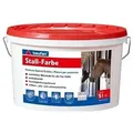 Produktbild: baufan® Wandfarbe Stallfarbe für Pferde-, Hühner- & Taubenställe Kalkfarbe, für Ställe, Kellerräume, Garagen, Feuchträume weiß