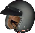 Produktbild: RC-583 Jethelm Motorradhelm Chopper Jet Motorrad Roller Bobber Helm rueger Schwarz Matt XS (53-54)