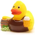 Produktbild: Duckshop I Badeente Bierbrauer I Quietscheente Bier I Quietscheentchen L: 8 cm I Geschenk Oktoberfest I Präsent Sammler I Souvenir