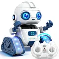 Produktbild: Roboter Kinder Spielzeug, wiederaufladbar projizierter, RC-Robot LED-Augen Musik