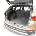 Produktbild: Travall Hundegitter kompatibel mit Seat Ateca (2016-) [Panoramadach] Fahrzeugspezifischer Kofferraumschutz Gepäckschutz Trenngitter Ladungsteiler Hochbelastbare Stahl Auto Haustierbarriere