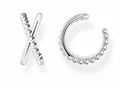Produktbild: Thomas Sabo Charming Collection - EC0023-001-21 - X Herzen - 1 Stück Ohrklemme - Ohrring - Silber