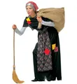 Produktbild: alte Hexe Kleid mit Schürze Schultertuch Halstuch Kostüm Verkleidung Größe M