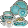 Produktbild: Sänger Kombiservice, Türkis, Stein, 16-teilig, Rund, 50x30x80 cm, kratzfest, Essen & Trinken, Geschirr, Geschirr-Sets, Kombiservice