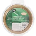 Produktbild: PAPSTAR, 100 Backpapiere Ø 20 cm · 4,5 cm braun für Heißluftfritteusen