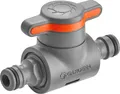 Produktbild: Gardena Coupling with Flow-Control Valve - Ventil - Tropfbewässerungssystem - Kunststoff - Grau - Orange - Männlich/Männlich - 1 Stück(e)