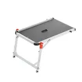 Produktbild: Hailo TP2 Pro Treppenpodest - Arbeitsplattform für Hailo-Leitern bis 4 Stufen - Stabiler Rahmen aus Aluminium - für Private und gewerbliche Nutzung - belastbar bis 150 kg - Gewicht: 9 kg - Silber