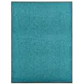 Produktbild: vidaXL Fußmatte Waschbar Cyan 90x120 cm