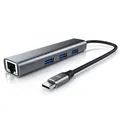 Produktbild: Primewire USB HUB mit Ethernet, 3xUSB3.2 gen2 A Ports, 1x RJ45 Ethernet