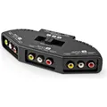Produktbild: Nedis AV-Umschalter mit 3 Ports, 3 x Cinch-Eingänge (RWY). (VSWI2403BK)