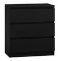 Produktbild: Kommode Tisch 3 Schubladen Mallow M3 Schwarz Für Home Office