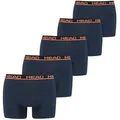 Produktbild: HEAD Herren Boxershorts, 5er Pack - Basic Boxer Trunks ECOM, Stretch Cotton Dunkelblau XL