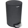 Produktbild: YourCasa Mülleimer Bad [5L] aus Edelstahl für Badezimmer [Softclose] - Badmülleimer Klein Kosmetikeimer mit Deckel und Softclose – Abfalleimer WC Eimer Badeimer Kosmetikmülleimer Toilette (Anthrazit)