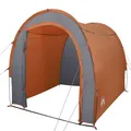Produktbild: vidaXL Lagerzelt, Gartenzelt für Camping Trekking, Zeltgarage mit Stauraum PU Beschichtung, Unterstand Zelthalle Zelt, Grau Orange 185T TAFT