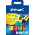 Produktbild: Pelikan Textmarker 490, 4 Stück, Strichbreite 1 - 5mm, farbig sortiert