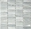 Produktbild: Stäbchen Mosaik Fliese Keramik Steinoptik grau Wandfliesen Badfliese MOS24-ST...