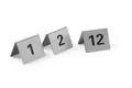 Produktbild: HENDI Tischnummern, Nummer 1-12, 50x35x(H)40mm, Edelstahl 18/0