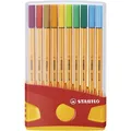 Produktbild: Fineliner - STABILO point 88 ColorParade - 20er Tischset in rot/orange- mit 20