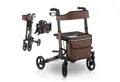 Produktbild: Juskys Rollator Vital, klappbar, mit Sitz, Einkaufstasche und Gehstockhalterung
