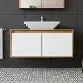 Produktbild: Roomart Atlantic-100 Unterschrank 100 Cm Breit, Weiß-eiche